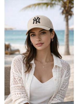 Wearflawless Unisex Ny Nakışlı Ayarlanabilir Şapka, Baseball Şapka, Kadın Şapka, Erkek Şapka
