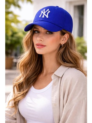Wearflawless Unisex Ny Nakışlı Ayarlanabilir Şapka, Baseball Şapka, Kadın Şapka, Erkek Şapka