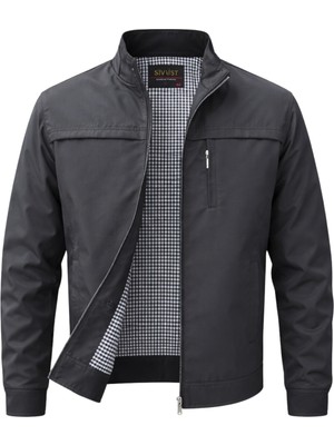 Sivaist Yeni Sezon Erkek Antrasit Iki Iç Cepli Su ve Rüzgar Geçirmez Mevsimlik&yazlık Mont