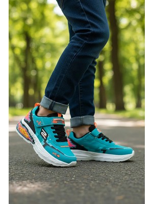Ayakkabı Fuarı Elit 26YASWS0076 Filet Erkek Çocuk Klasik Sneaker Turkuaz
