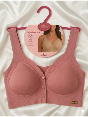 Best Bra Lazer Kesim Balensiz Dikişsiz Önden Çıtçıtlı Çıkarılabilir Pedli Iz Yapmayan Sütyen
