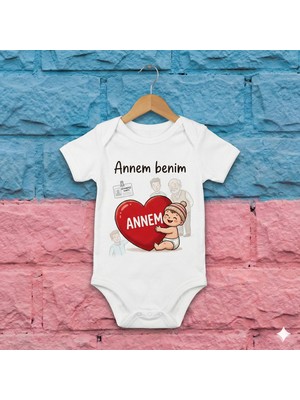 Novera %100 Pamuk Zarf Yaka Yumuşak Çıtçıtlı Bebek Zıbın Badi Takımı Anne Sevgisi