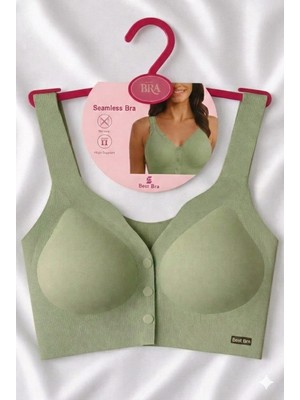 Best Bra Lazer Kesim Balensiz Dikişsiz Önden Çıtçıtlı Çıkarılabilir Pedli Iz Yapmayan Sütyen