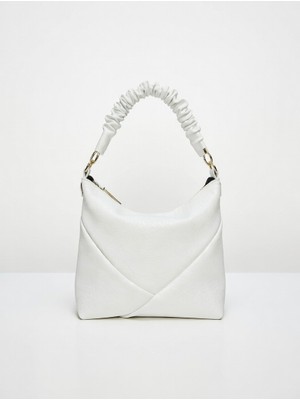 TheMoiss The Moiss Beyaz  Renk Çift Askılı Mngo Model El ve Omuz Çantası