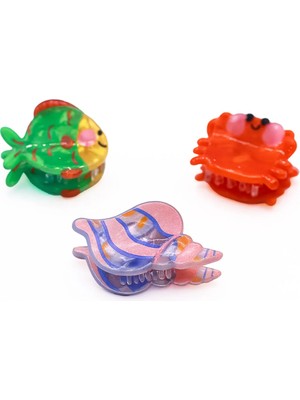 Mini And Kids Litte Mermaids Çocuk Toka -Small /yengeç