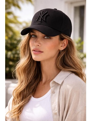 Wearflawless Unisex Ny Nakışlı Ayarlanabilir Şapka, Baseball Şapka, Kadın Şapka, Erkek Şapka