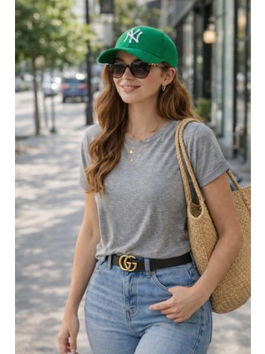 Wearflawless Unisex Ny Nakışlı Ayarlanabilir Şapka, Baseball Şapka, Kadın Şapka, Erkek Şapka