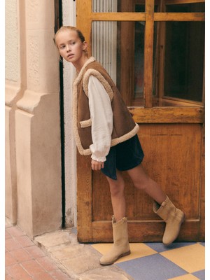 Mango Suni Kürklü Yelek