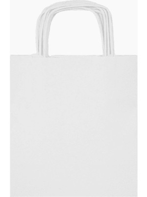 Burgu Saplı Karton Kraft Çanta 5'li