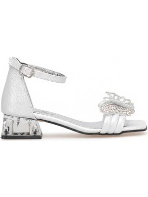 Ayakkabı Fuarı Elit BR-F-151-26Y Filet Kız Çocuk Abiye Ayakkabı Sedef