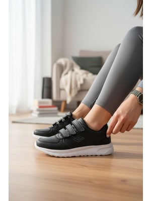 Enoch Kadın Ortopedik Üç Cırt Bantlı Hafif Taban Spor Ayakkabı