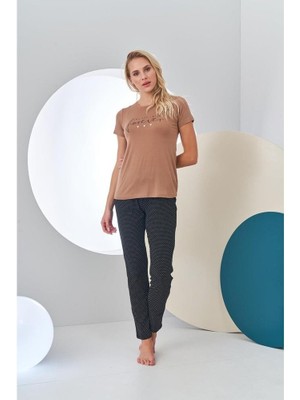 Pjs 24211 Kadın Kısa Kollu Pijama Takımı