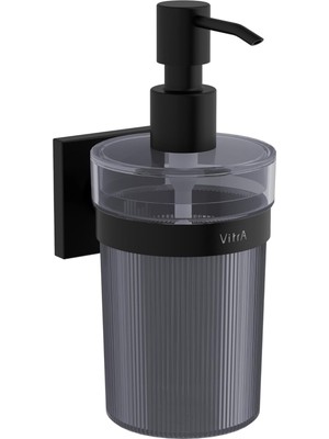 Vitra Root A4480736 Sıvı Sabunluk, Mat Siyah, Duvardan