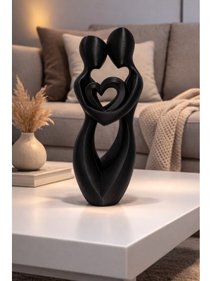 Alpin Modern Aşıklar Biblo – Kalpli Minimal Salon & Ofis Dekoru