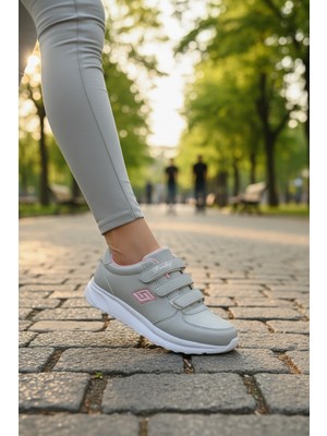 Enoch Kadın Ortopedik Üç Cırt Bantlı Hafif Taban Spor Ayakkabı