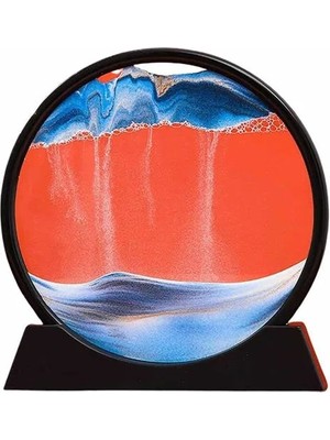 Timion Kum Saati Yuvarlak Şık Kum Tablosu Dekoratif Kum Sulu Kum Saati