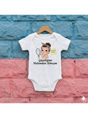 Novera Baby Organik %100 Pamuklu Bebek Zıbın Kız Bebek Body Hala Konsept