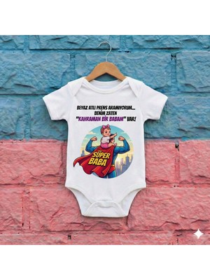 Novera Baby Organik %100 Pamuklu Bebek Zıbın Kahraman Babam