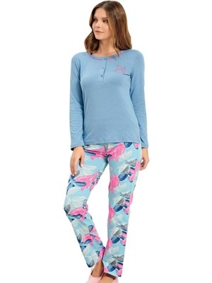 Alperi 79-466 Kadın Uzun Kol Pijama Takım
