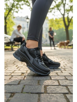 Enoch Kadın File Detaylı Konfor Taban Spor Ayakkabı