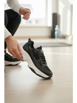 Enoch Kadın File Detaylı Konfor Taban Spor Ayakkabı