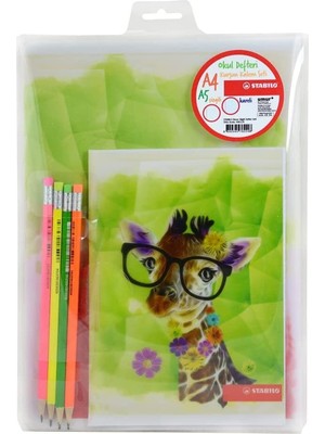 Stabilo Defter ve Kalem Seti Karışık Desen Yollanmaktadır.