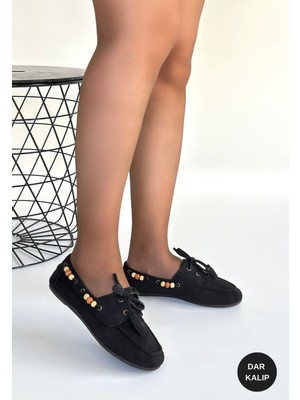 Senson Elora Siyah Süet Babet - Lisinya