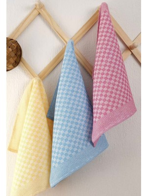60X40 cm Pamuklu Kare Dokulu Mutfak Bezi – 5’lı Set