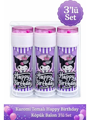 Bkmc Party Mor Prenses Köpük Balon 3’lü 5’li 10’lu Set – Kız Çocuk Happy Birthday Parti Dağıtmalık