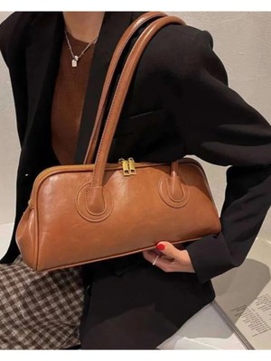 Beshora July Taba Uzun Saplı Baget El ve Omuz Kadın Çantası