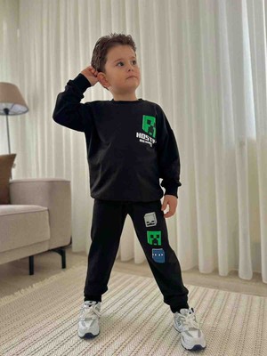 Ela Karakter Erkek Çocuk Eşofman Takımı