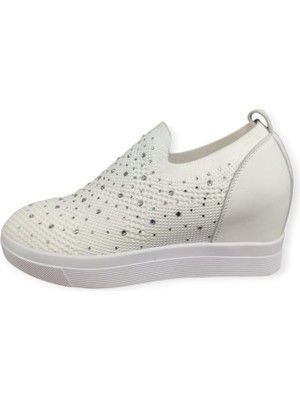 Guja 26Y309-2 Gizli Dolgu Taş Detaylı Tekstil Kadın Ayakkabı