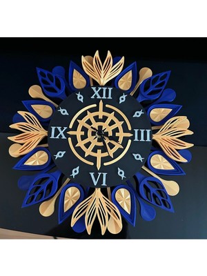 Hasfar Tech Sanatsal Dekoratif Duvar Saati | El Işçiliği Görünümlü Özel Tasarım