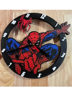 Hasfar Tech Kahraman Temalı Modern Duvar Saati - Çocuk ve Genç Odası Dekoratif Duvar Saati