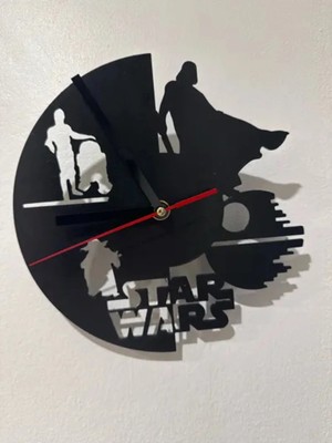 Hasfar Tech Star Wars Galaksi Temalı Duvar Saati - Darth Vader & Yoda Koleksiyon Serisi