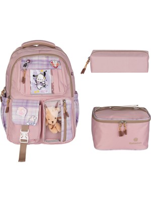 Relaxion 3'lü Set Çocuk Sırt Çantası Suya Dayanıklı Unisex Türkiye Menşeli 45×33×22 cm