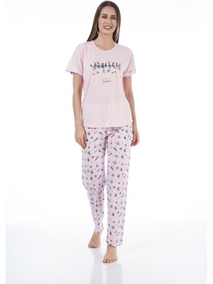 Estiva 22122 Kadın Kısa Kollu Viskon Pijama Takımı