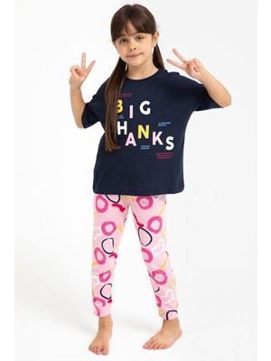 RolyPoly Roly Poly 2800 Big Thanks Lacivert Kız Çocuk Pijama Takımı
