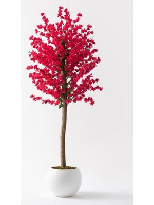 Güleç Yapay Çiçek Yapay Bahardalı 180 cm 81 Dal Küre Saksı