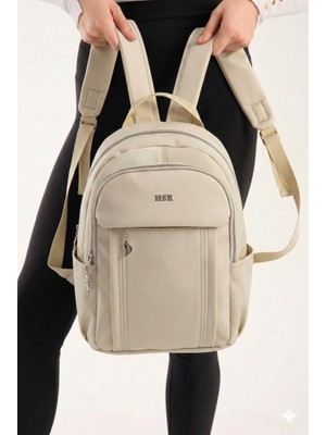Hsr Su Geçirmez Çok Bölmeli Yumuşak Kadın Sırt Çantası