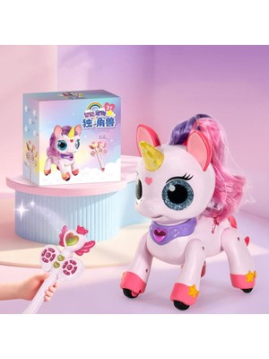 Toha Kumandalı Robot Unicorn - Hareket Sensörlü Işıklı Müzikli Akıllı Oyuncak 3+ Yaş