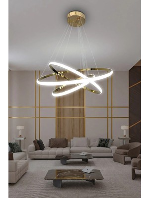 G-Light 3' Lü Çember Modern Sarkıt LED Avize
