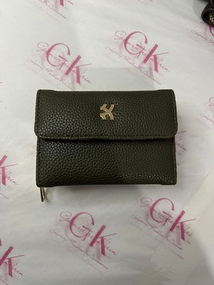 Mıknatıs Kapaklı Luxe Kadın Cüzdan Gold Tokalı