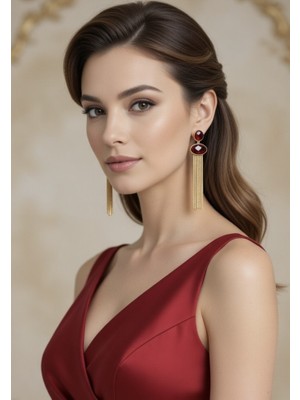 Kmod Life Sallantılı Işıltılı Çelik Küpe