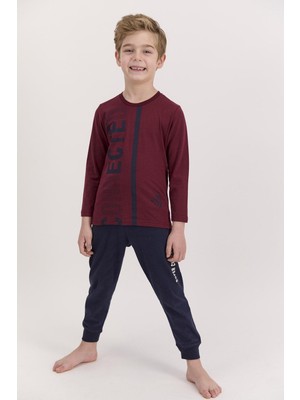 RolyPoly 2542 Connected Bordo Erkek Çocuk Pijama Takımı