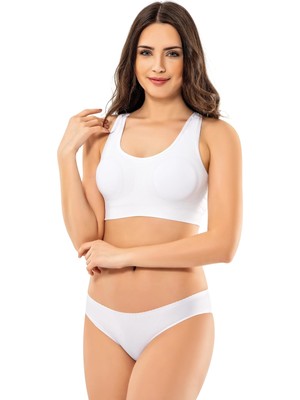 Modinn 1215 Kadın Pedli Kalın Askılı Büstiyer