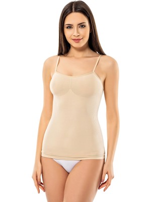 Modinn 1600 Kadın Ince Askılı Ripli Atlet