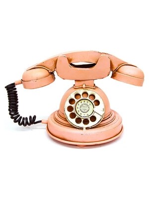 Tekinhediyelik Dekoratif Metal Telefon