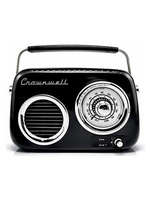 Tekinhediyelik Retro Tasarımlı Bluetooth Fm Radyo Siyah