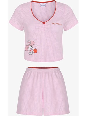 Penti Pembe Lic My Melody Pamuklu Pointel Şortlu Pijama Takımı